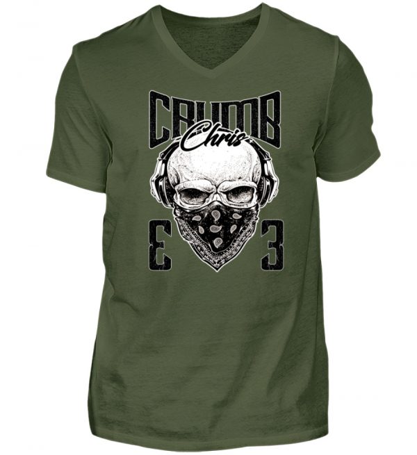 CC - Skull - Herren V-Neck Shirt-2587