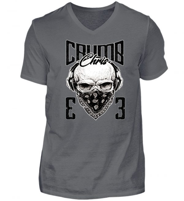 CC - Skull - Herren V-Neck Shirt-70