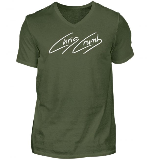Chris Crumb Logowear white - Herren V-Neck Shirt-2587