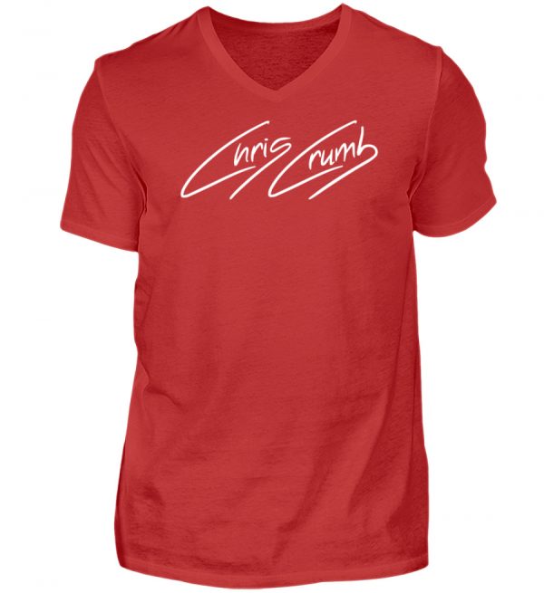 Chris Crumb Logowear white - Herren V-Neck Shirt-4