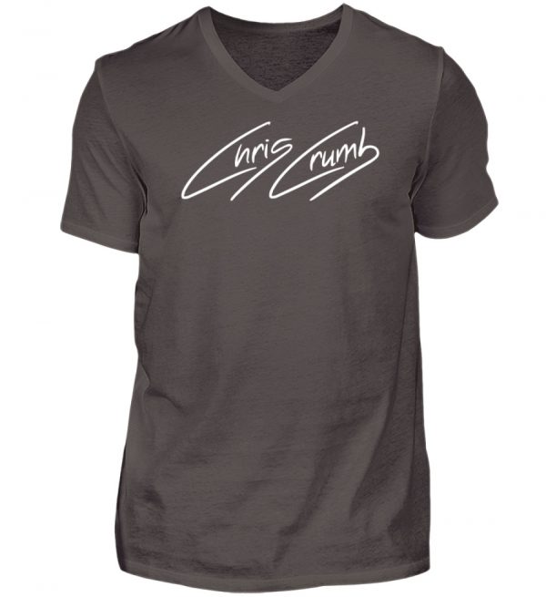 Chris Crumb Logowear white - Herren V-Neck Shirt-2618
