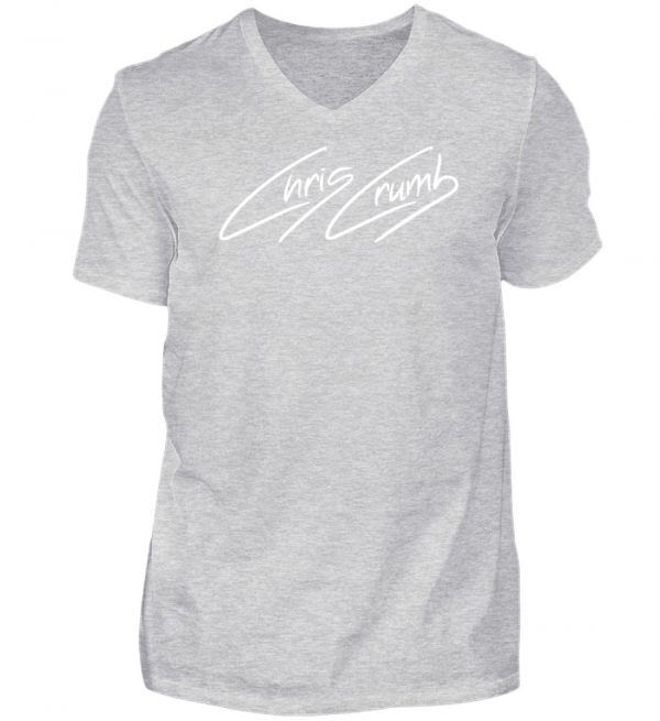 Chris Crumb Logowear white - Herren V-Neck Shirt-236