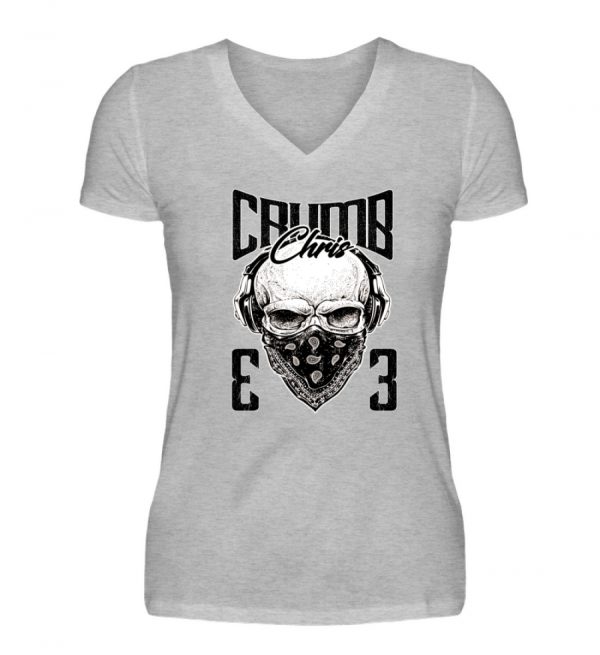CC - Skull - V-Neck Damenshirt-17