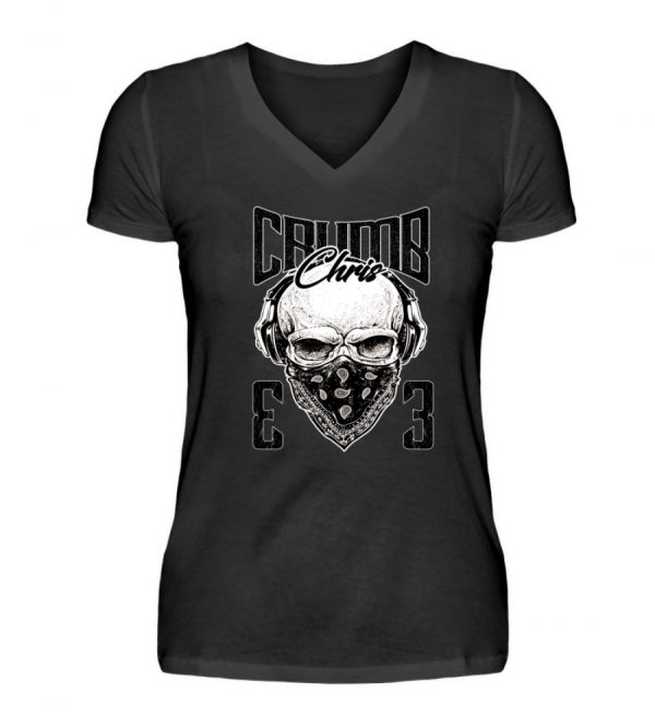 CC - Skull - V-Neck Damenshirt-16